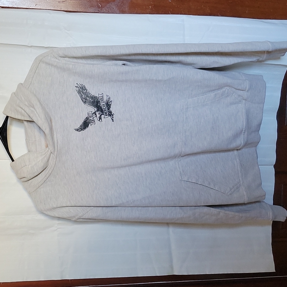 American Eagle Outfitters Heather light grey hoodie men's medium